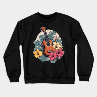 Uke Ukulele Hawaiian Crewneck Sweatshirt